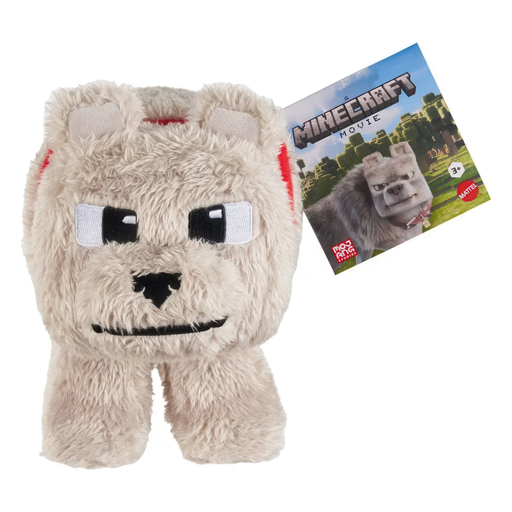 Minecraft Movie Plush Figure Dennis The Wolf 20cm
