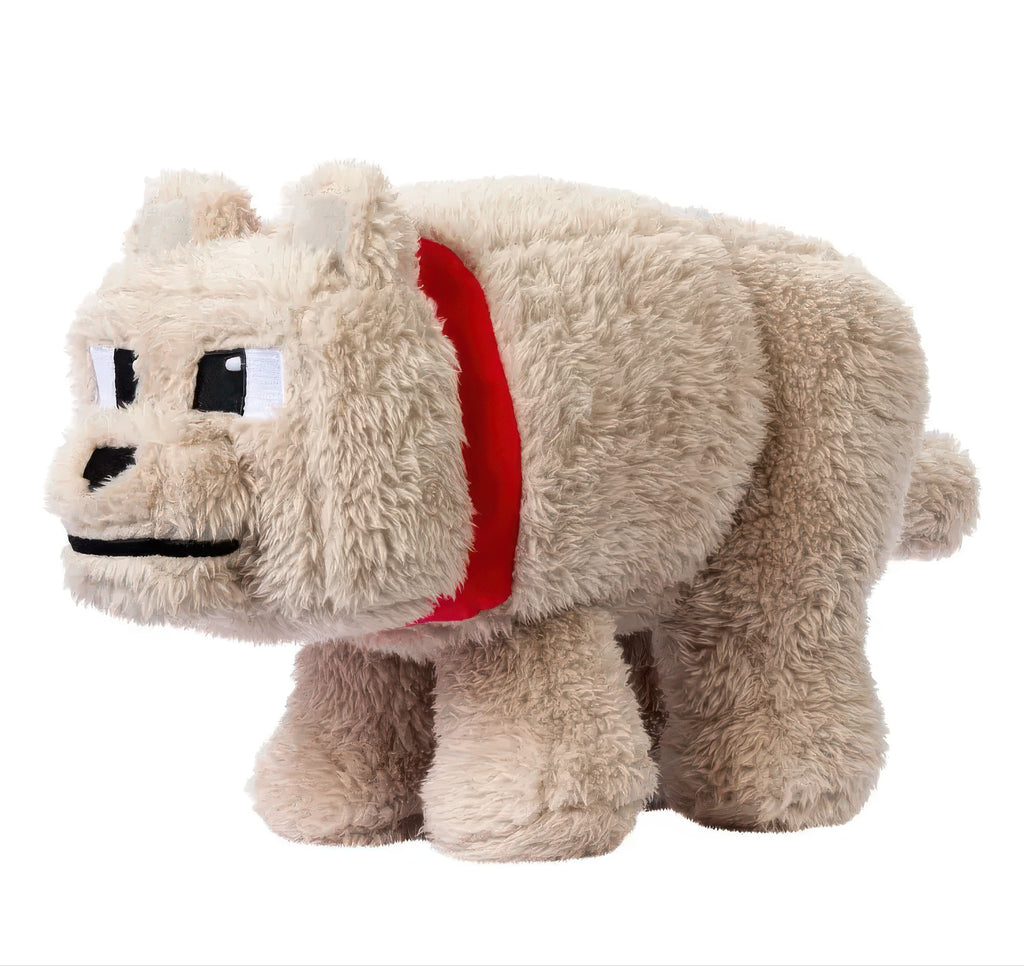 Minecraft Movie Plush Figure Dennis The Wolf 20cm
