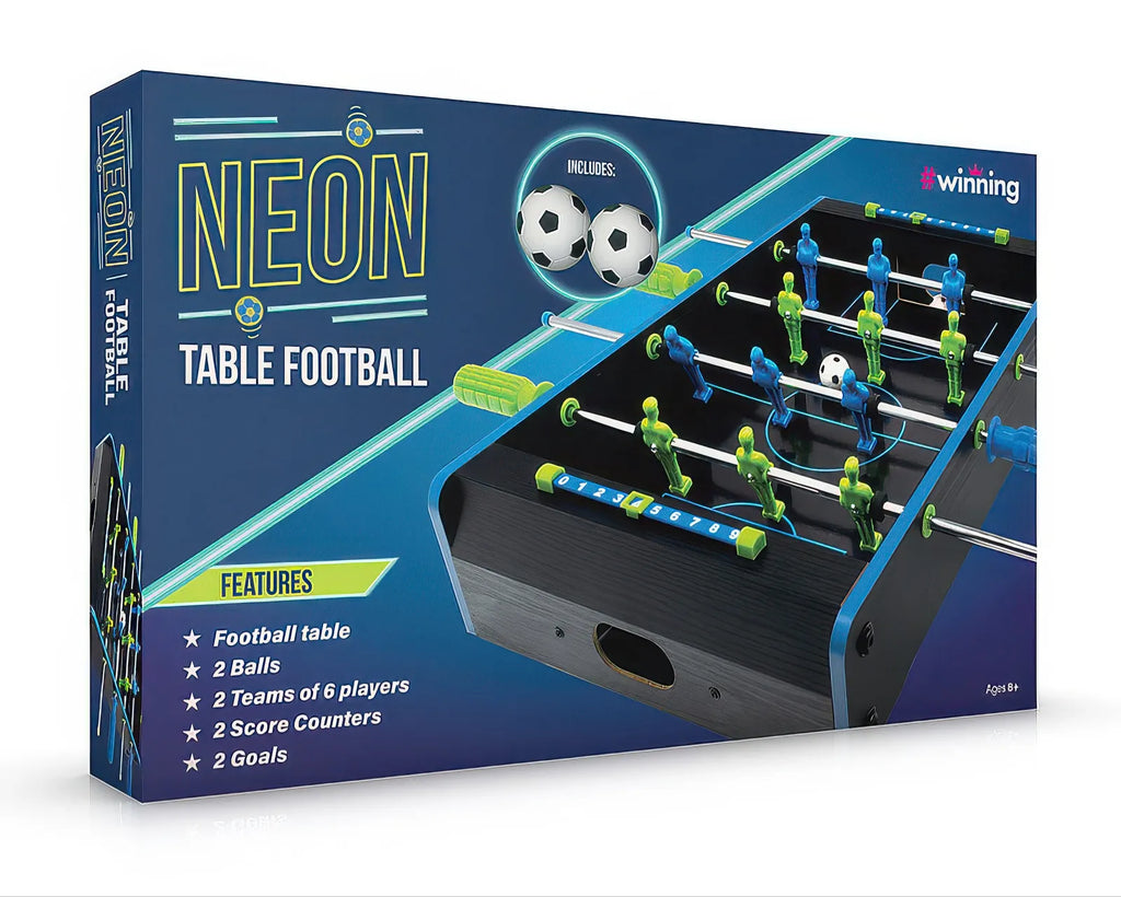 Mini Neon Table Top Football Game