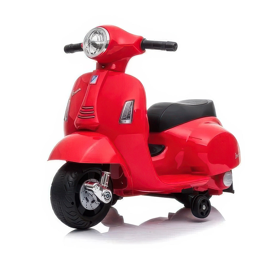 Mini Vespa Kids Electric 6v Battery Powered Motorbike Ride-on - Red