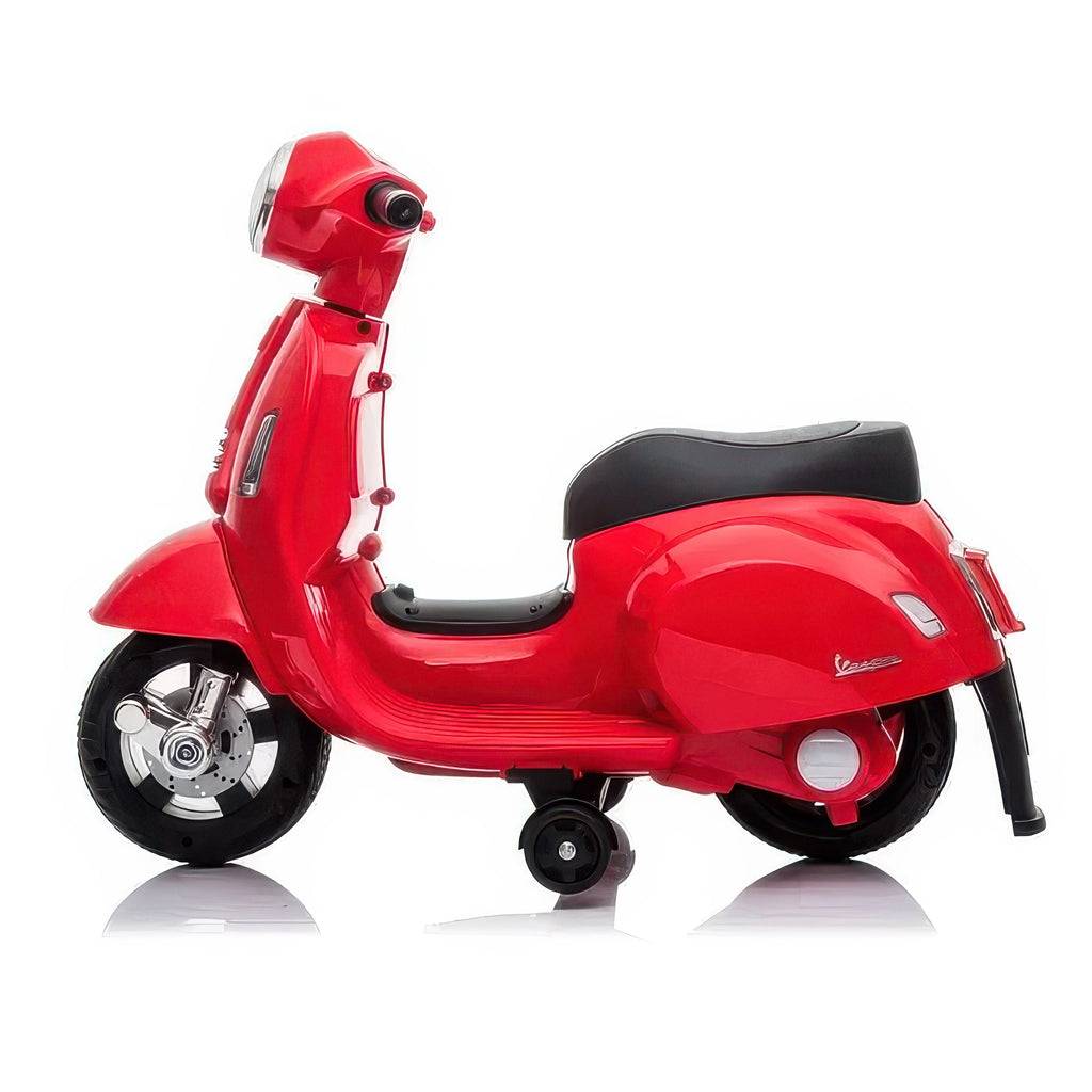 Mini Vespa Kids Electric 6v Battery Powered Motorbike Ride-on - Red