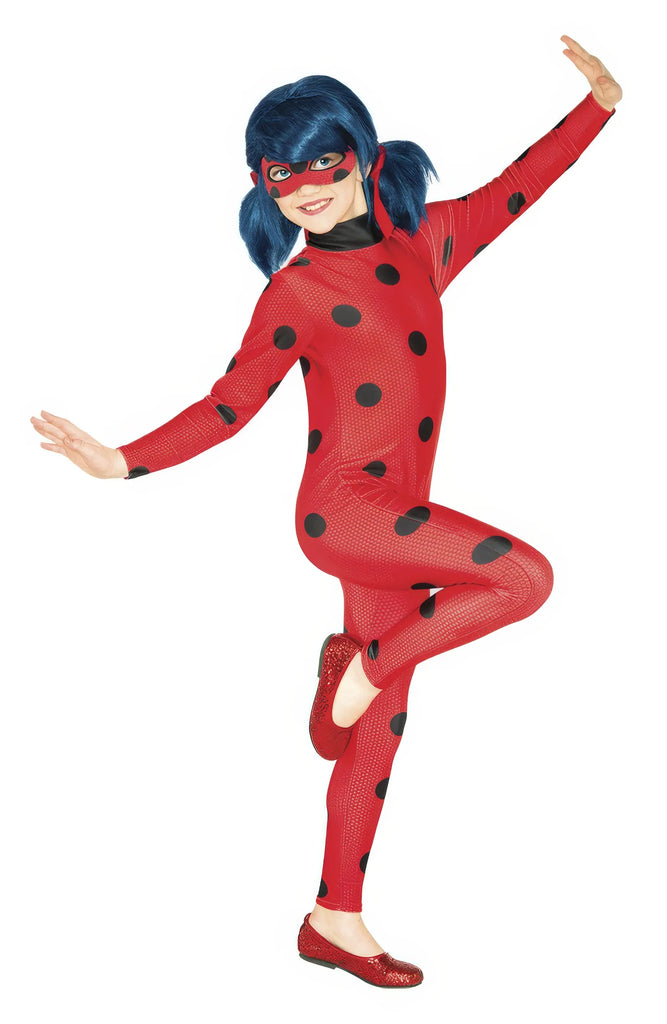 MIRACULOUS LADYBUG Costume with Wig for Girls - TOYBOX Toy Shop