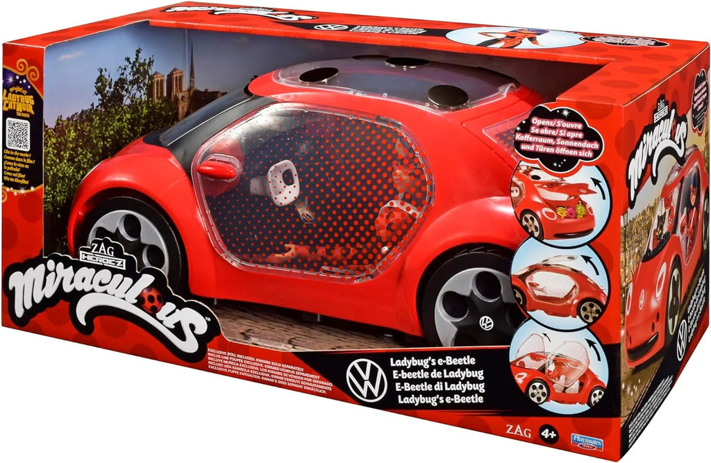 Miraculous Ladybug E-Beetle Car With Fashion Doll - TOYBOX Toy Shop