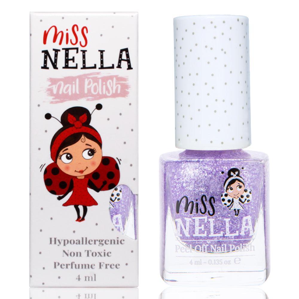 Miss Nella MN47 Sparkly Zebra 4ml Peel off Kids Nail Polish - TOYBOX Toy Shop