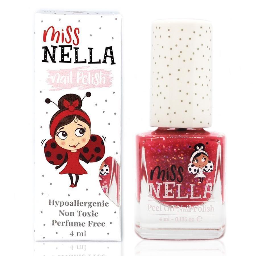 Miss Nella Sugar Hugs Glitter 4ml Peel off Kids Nail Polish - TOYBOX Toy Shop