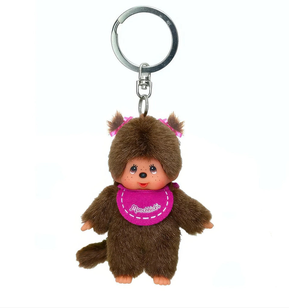 Monchhichi 10cm Twin Tail Girl Keyring