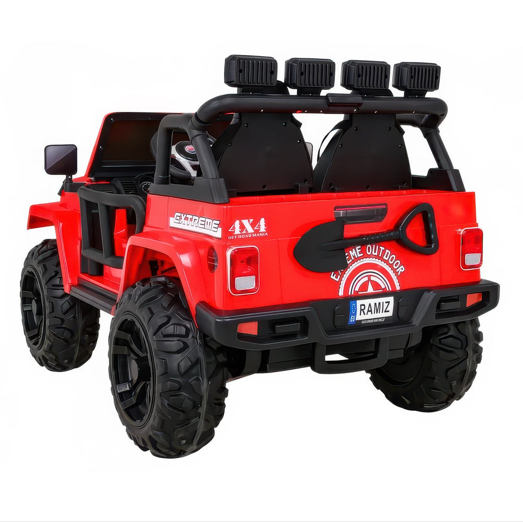 Monster Jeep 2-seater Gravity 12V Battery Ride-on Car - Red