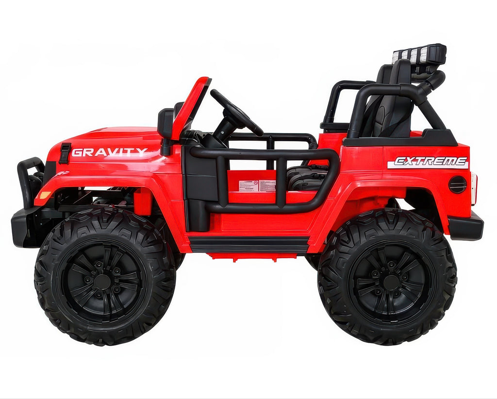 Monster Jeep 2-seater Gravity 12V Battery Ride-on Car - Red