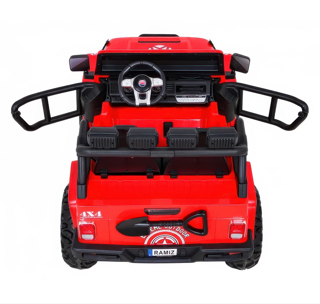 Monster Jeep 2-seater Gravity 12V Battery Ride-on Car - Red