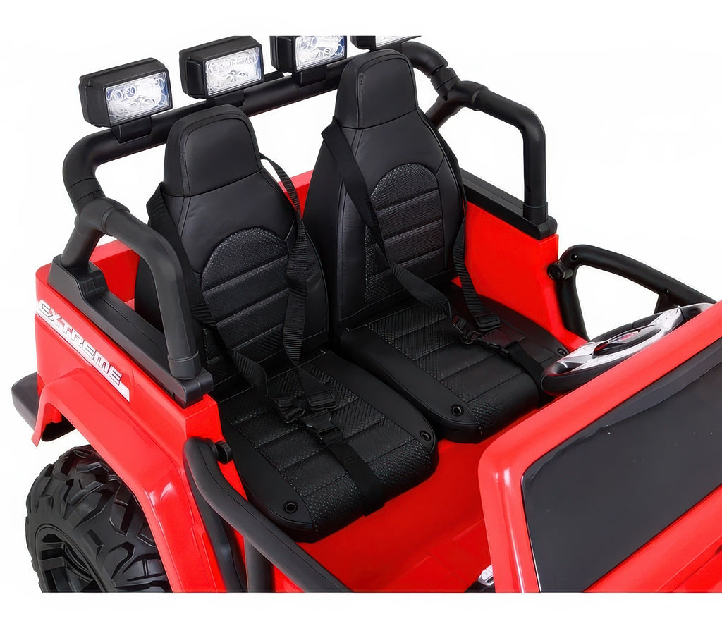 Monster Jeep 2-seater Gravity 12V Battery Ride-on Car - Red