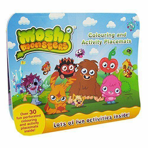Moshi Monsters 2480 Colouring and Activity Placemats - TOYBOX Toy Shop