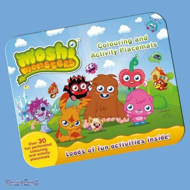 Moshi Monsters 2480 Colouring and Activity Placemats - TOYBOX Toy Shop