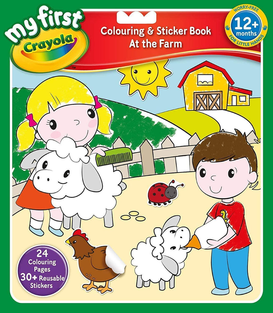 My First Crayola The Farm Colouring and Sticker Book - TOYBOX Toy Shop