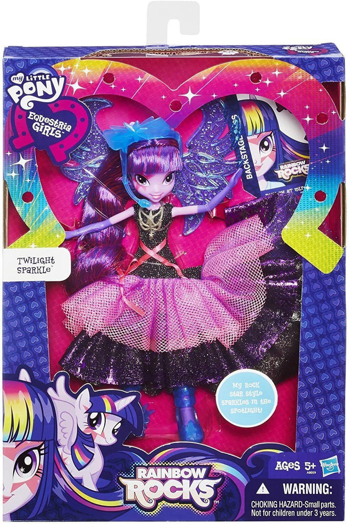 My Little Pony Equestria Girls Rainbow Rocks Deluxe Dress Twilight Sparkle Doll - TOYBOX