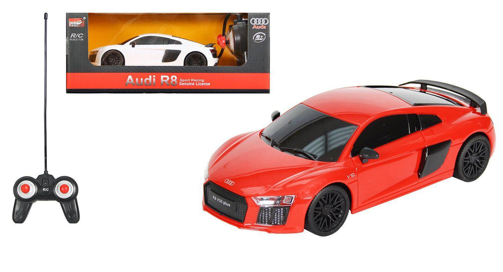 MZ Audi R8 Remote Controlled RC Racing Car - White - TOYBOX