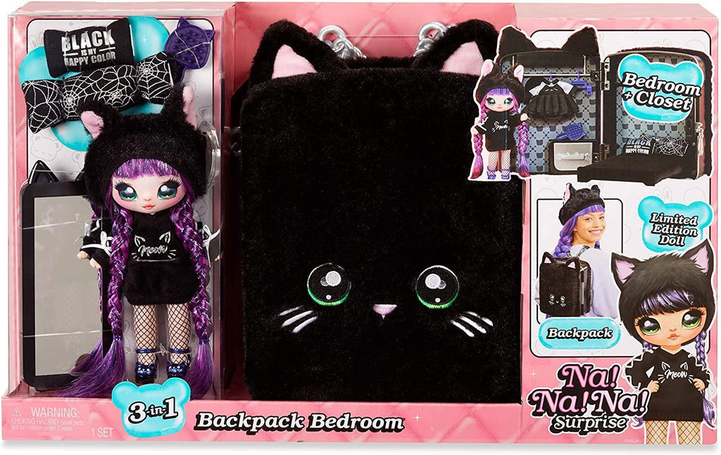 Na! Na! Na! Surprise 3-In-1 Backpack Bedroom Kitty - TOYBOX Toy Shop