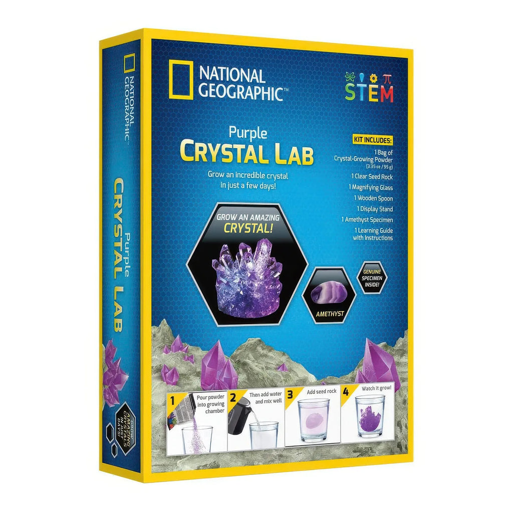 National Geographic Glow In The Dark Crystal Lab Kit - Amethyst