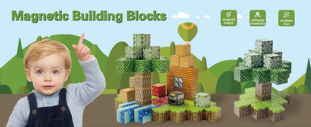 Neo Click Magnetic Building Cubes – 100pce Set