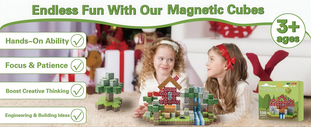 Neo Click Magnetic Building Cubes – 48pce Set
