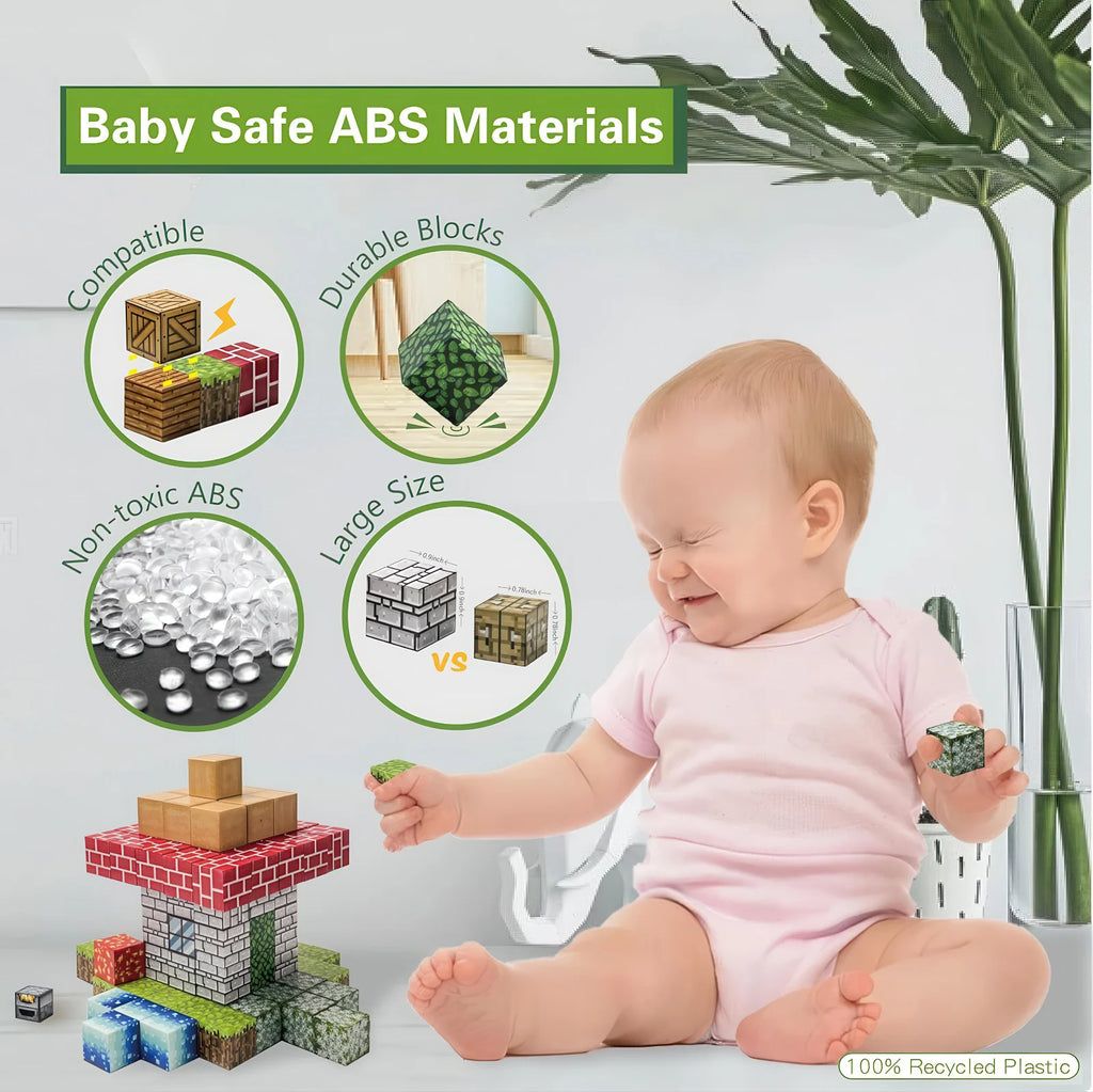 Neo Click Magnetic Building Cubes – 100pce Set