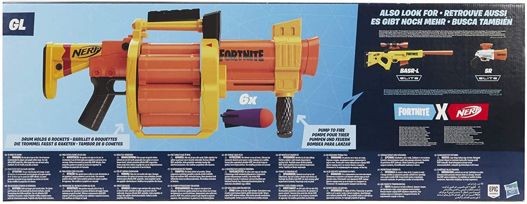 NERF Fortnite GL Rocket-Firing Blaster - TOYBOX Toy Shop