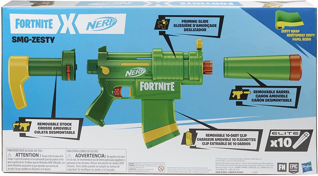 NERF Fortnite SMG-Zesty Blaster - TOYBOX Toy Shop