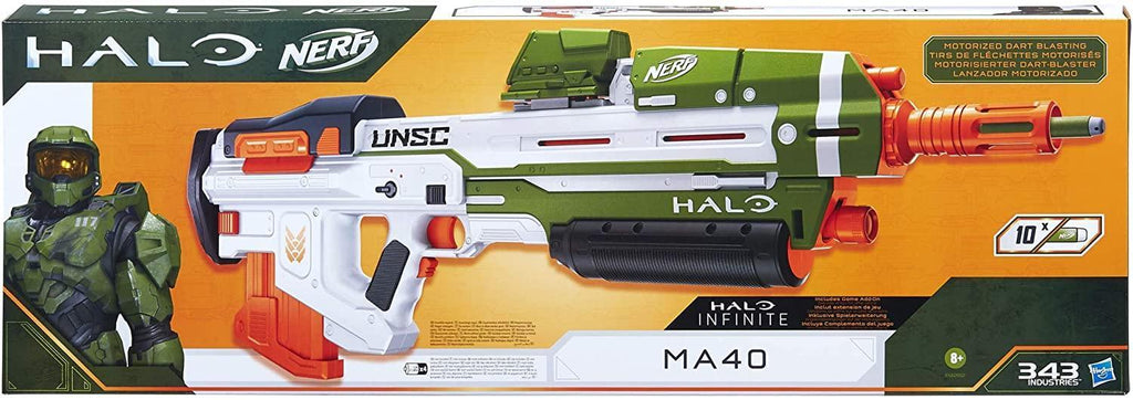 NERF Halo MA40 Motorized Dart Gun - TOYBOX