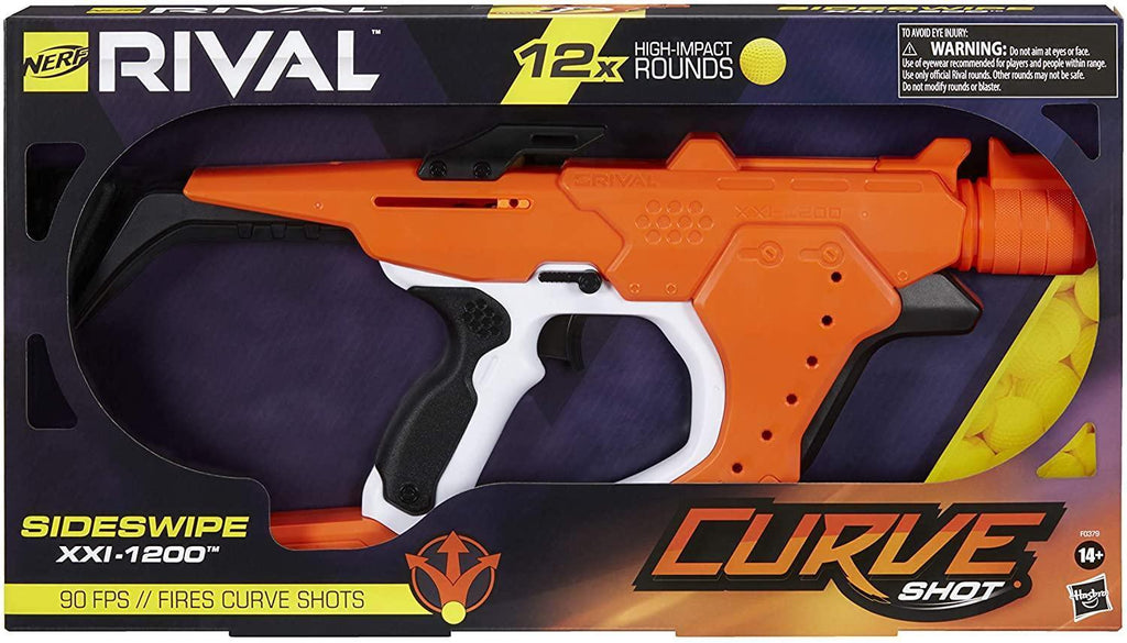 NERF Rival Curve Shot Sideswipe XXI-1200 Blaster - TOYBOX Toy Shop
