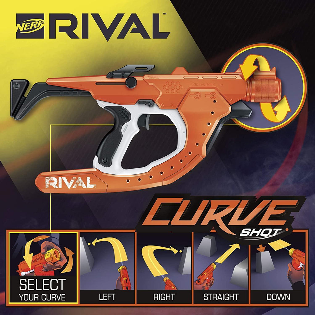 NERF Rival Curve Shot Sideswipe XXI-1200 Blaster - TOYBOX Toy Shop
