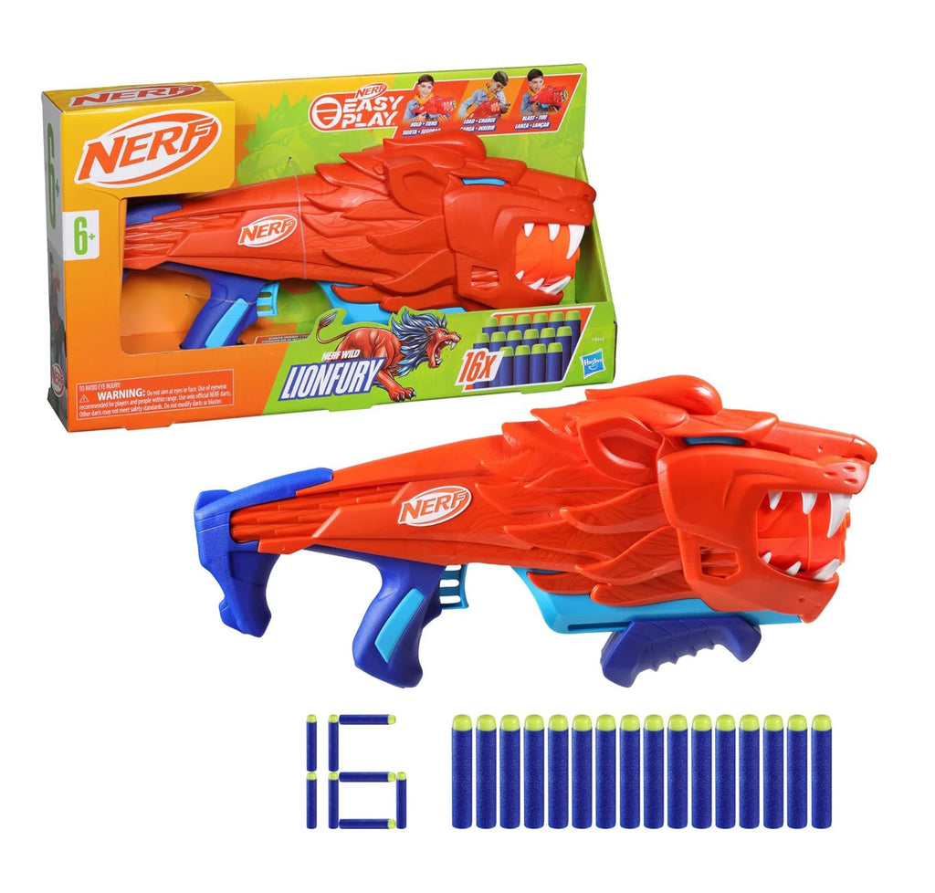 NERF Wild Lionfury Easy Play Dart Blaster - TOYBOX Toy Shop