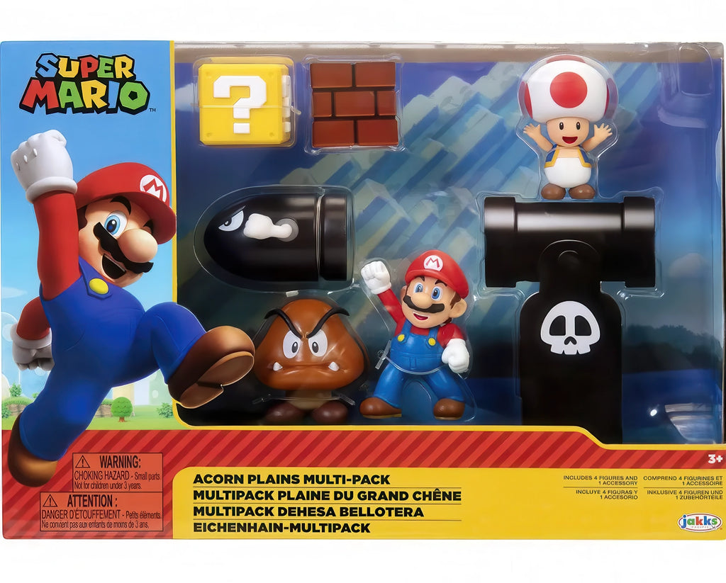 Nintendo Super Mario Acorn Plains Figure Set - TOYBOX Toy Shop