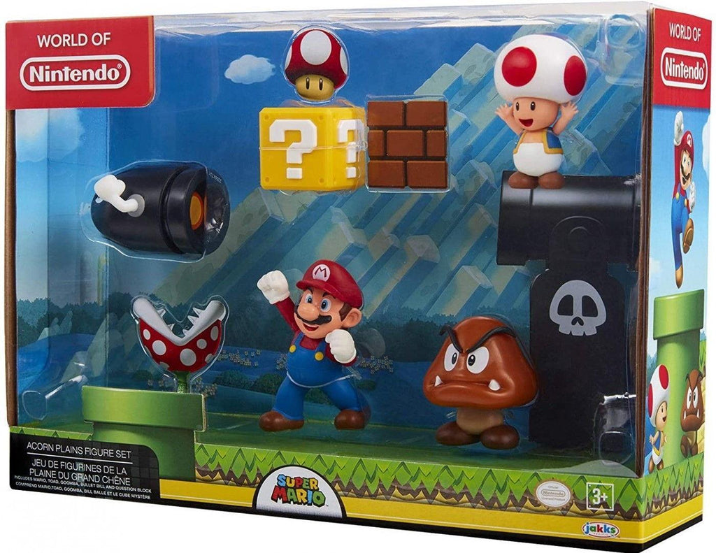Nintendo Super Mario Acorn Plains Figure Set - TOYBOX