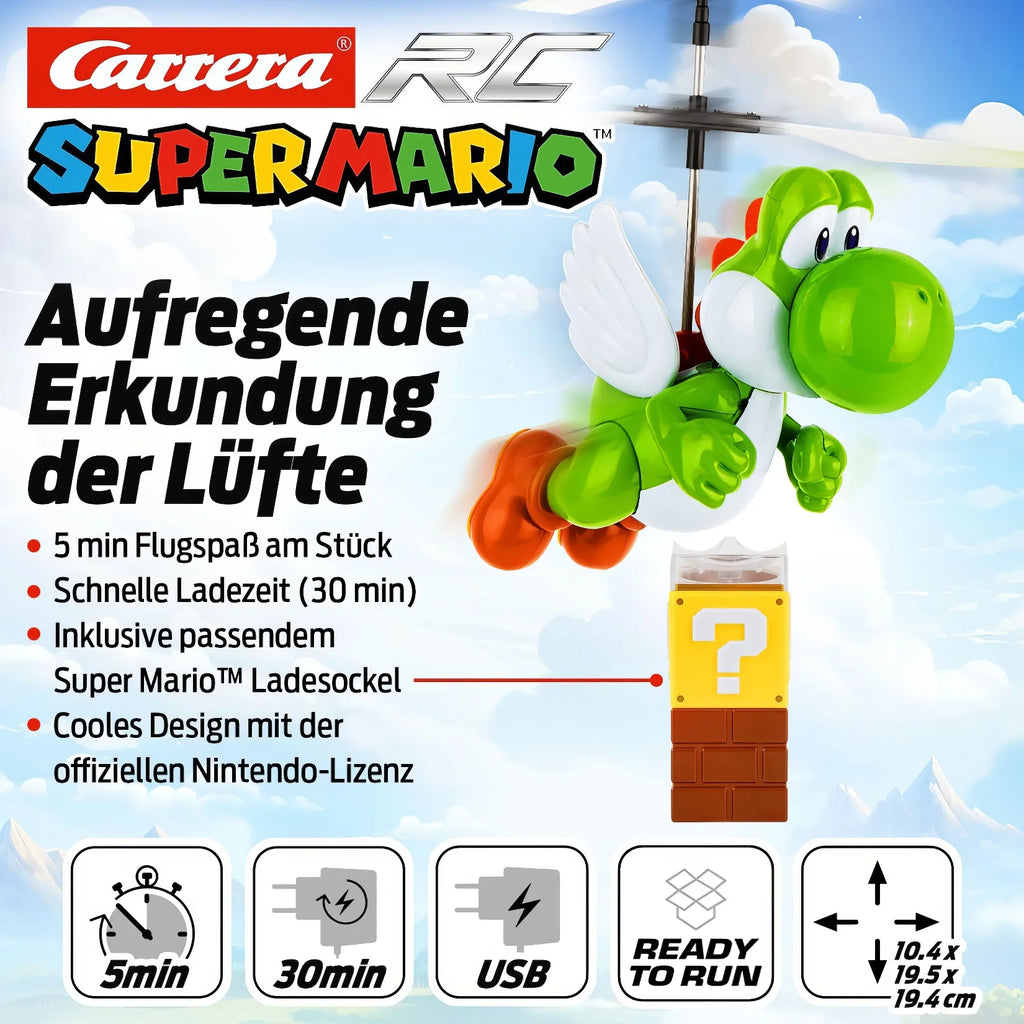 Rotor 19 Cm Carrera - 370501033P RC Super Mario TM De 2,4 GHz: Yoshi Volador – Helicóptero De Control Remoto Para Niños 8 Rotor 19 Cm Carrera - 370501033P RC Super Mario TM De 2,4 GHz: Yoshi Volador – Helicóptero De Control Remoto Para Niños 8