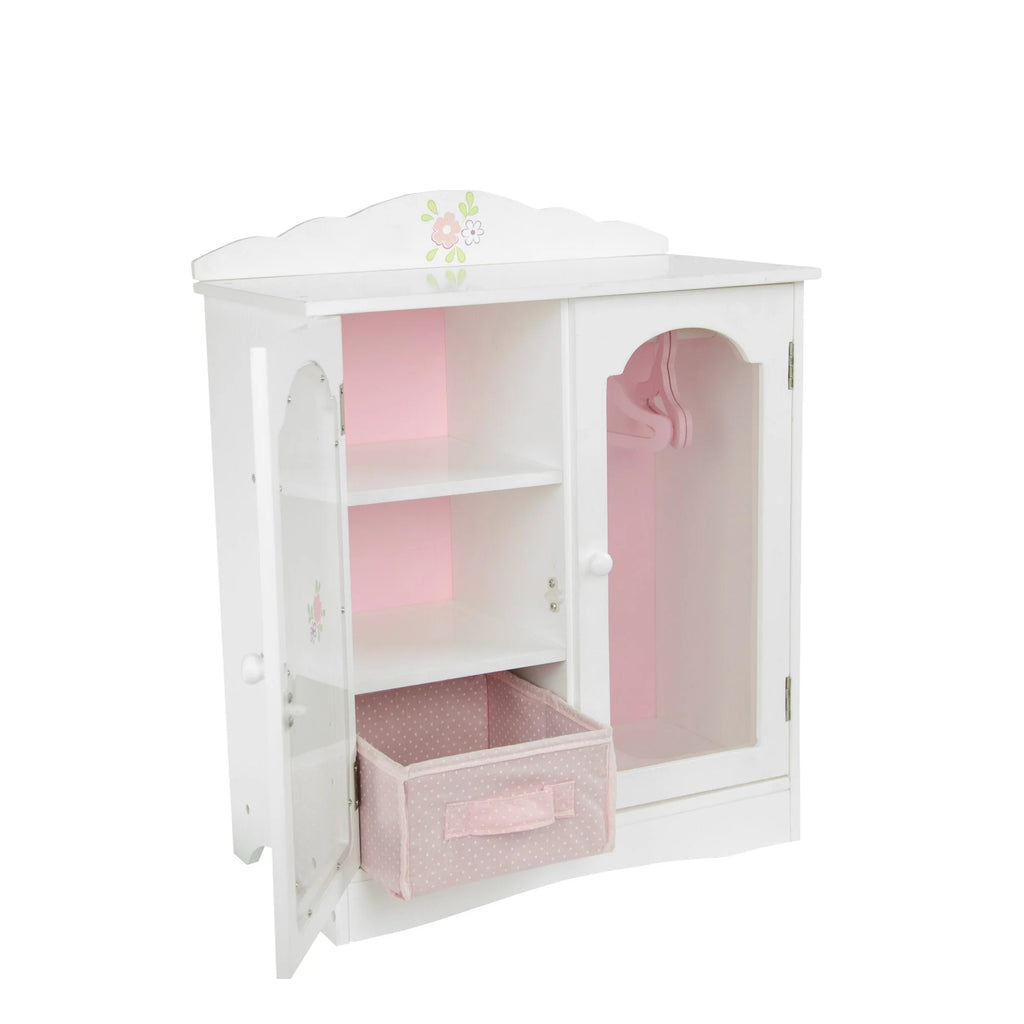 Teamson USA Olivia's Little World Little Princess Toy Closet With Hangers, Grey/Pink - TOYBOX Toy Shop