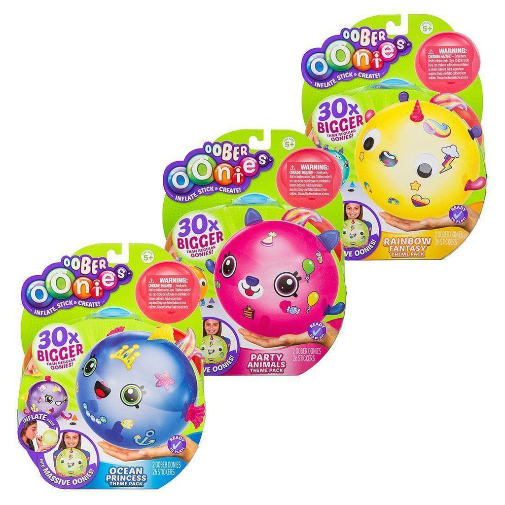 Oober Oonies Party Animal Theme Pack - Assorted - TOYBOX Toy Shop