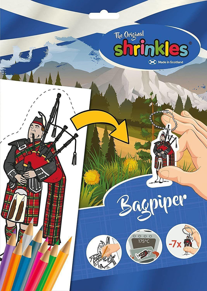 Original Shrinkles Scottish Bagpiper (Slim Craft Pack) - TOYBOX