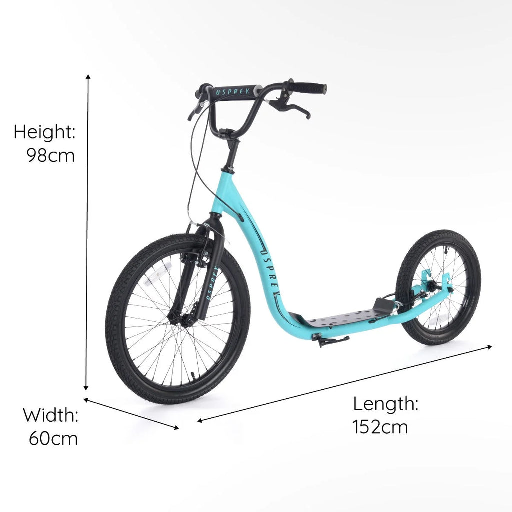 Osprey BMX Scooter Big Wheel - Blue