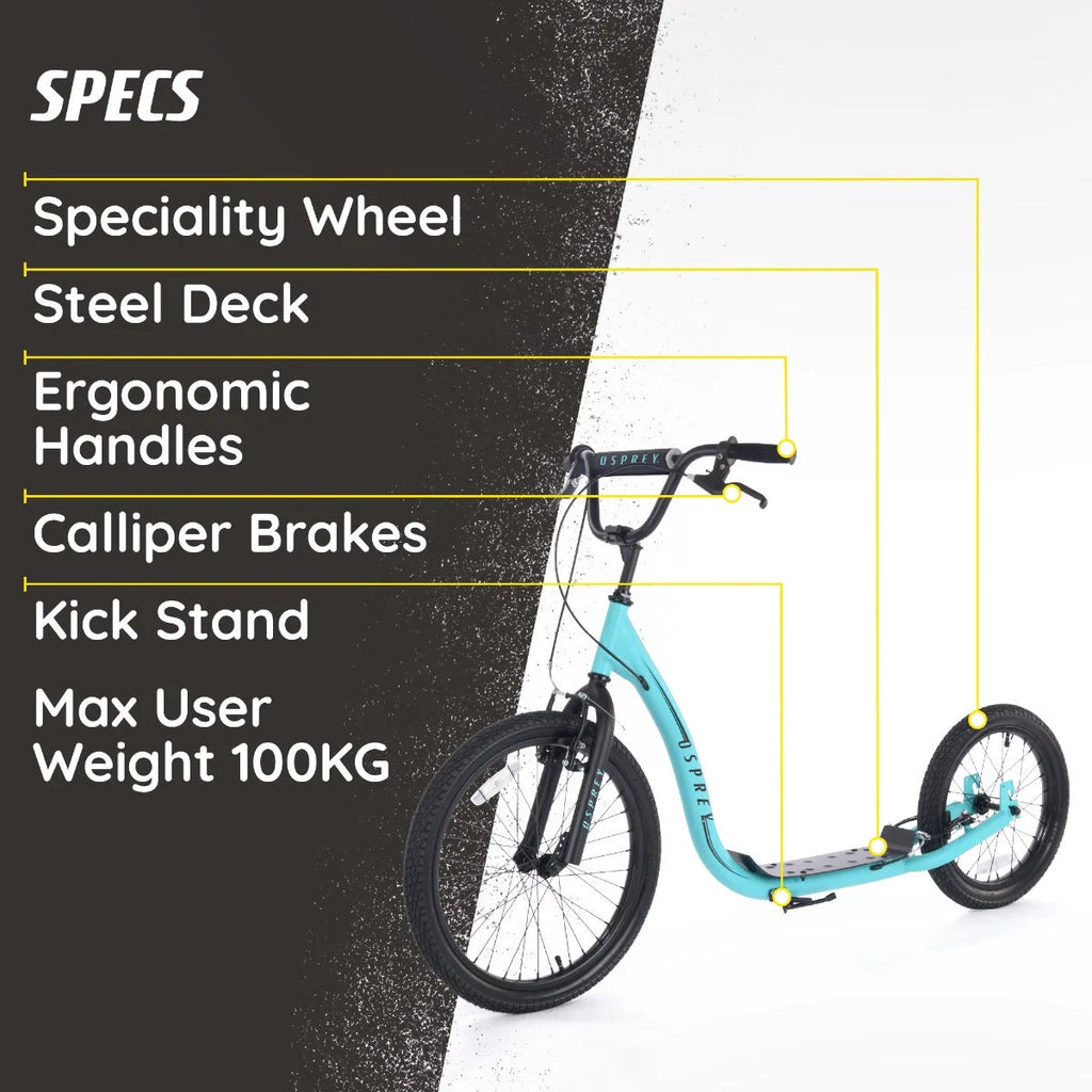Osprey BMX Scooter Big Wheel - Blue