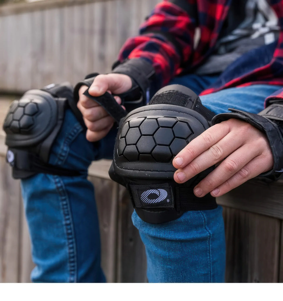 Osprey Kids' Skate BMX Pads - Knee, Elbow and Wrist Protective Set