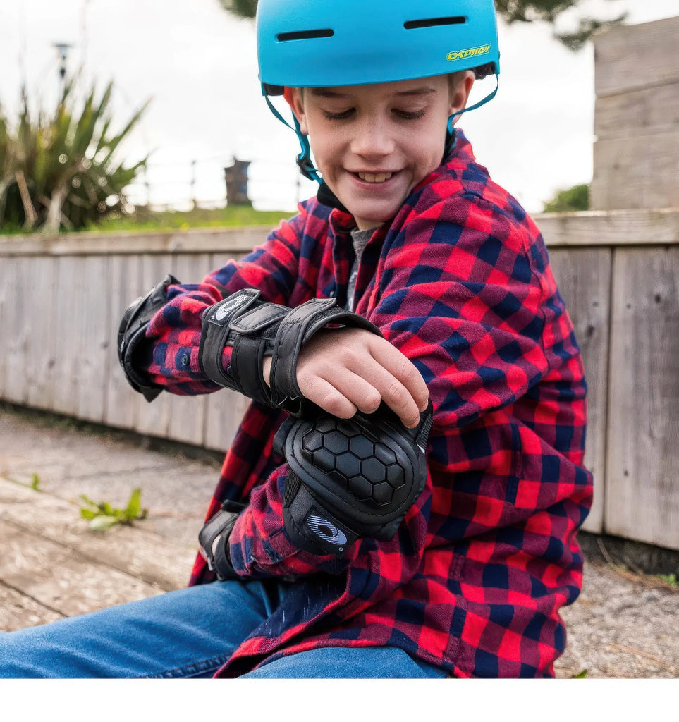 Osprey Kids' Skate BMX Pads - Knee, Elbow and Wrist Protective Set