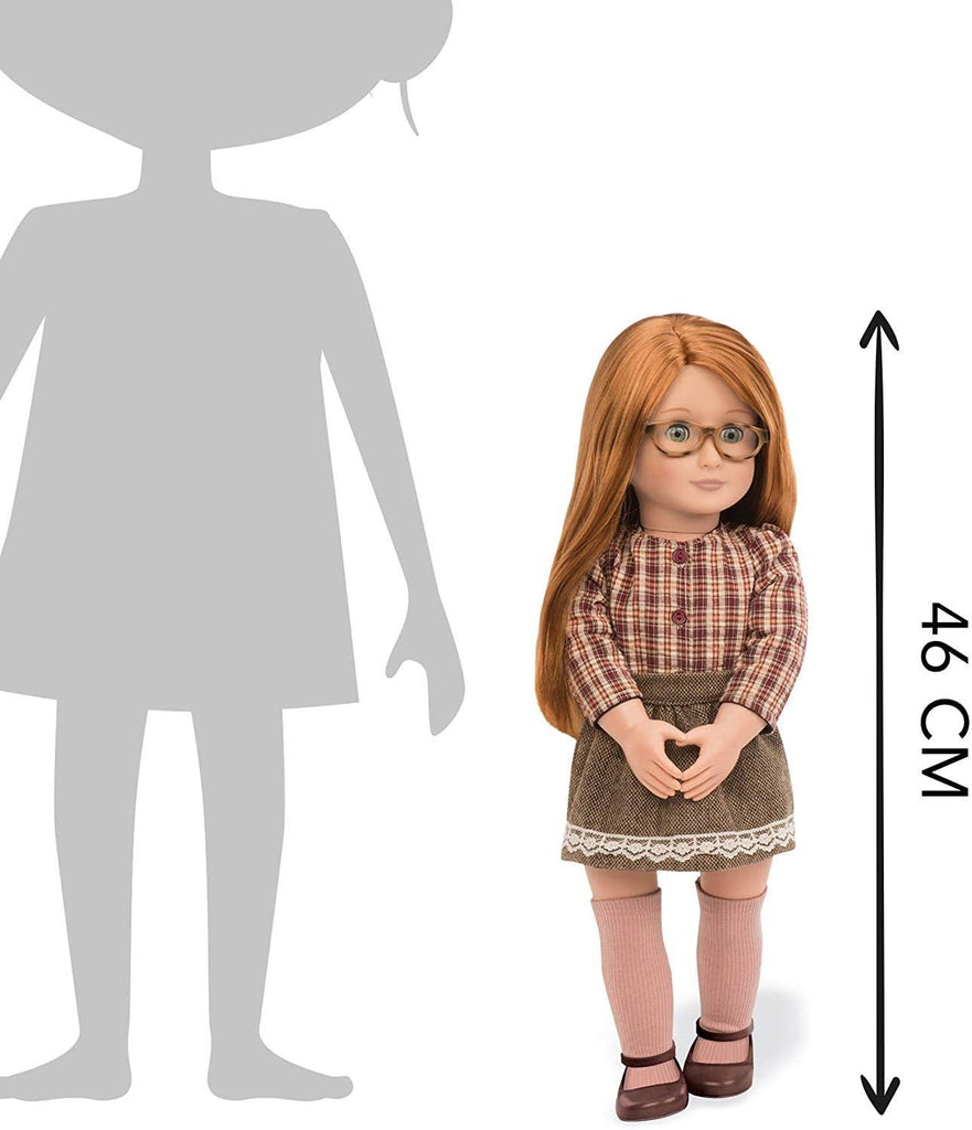Our Generation April Doll 18-inch with Glasses - TOYBOX