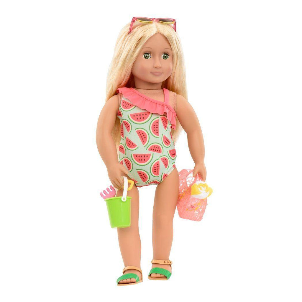 Our Generation BD30241Z Dolls Slice of Fun Watermelon Bathing Suit - TOYBOX Toy Shop