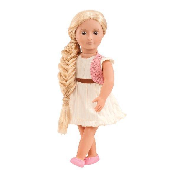 Our Generation BD31028 Phoebe Hairgrow Doll – White Dress - TOYBOX Toy Shop