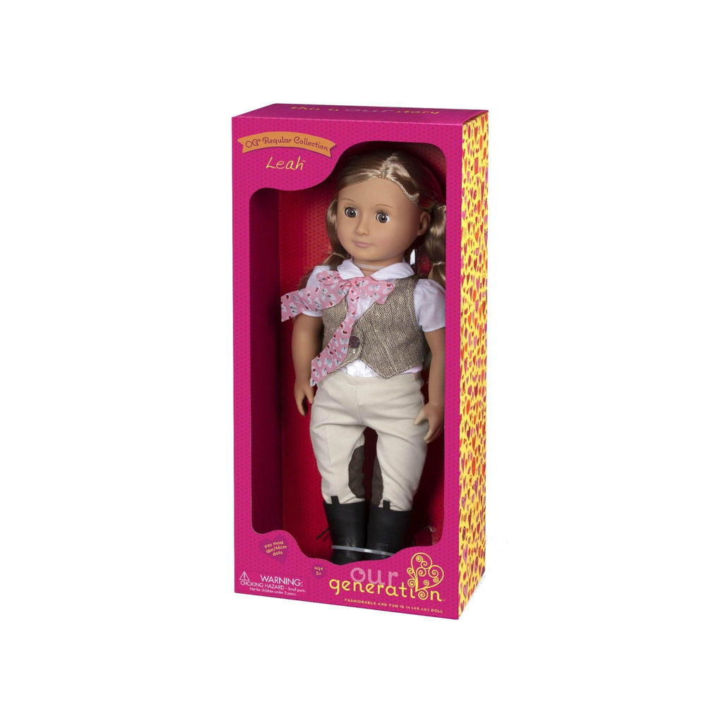 Our Generation BD31062 Doll Leah 18-inch - TOYBOX Toy Shop