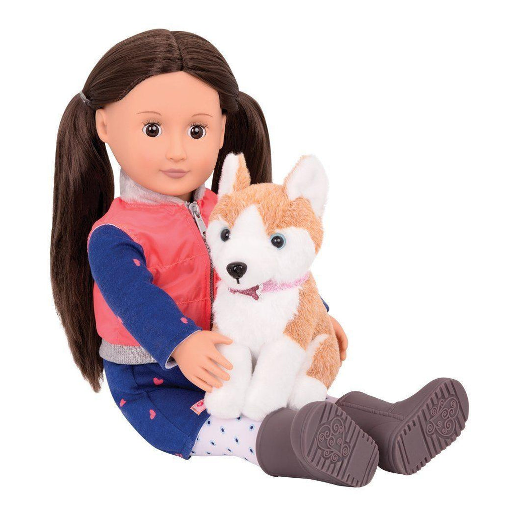 Our Generation BD31201 Doll Leslie and Husky 18-inch - TOYBOX Toy Shop