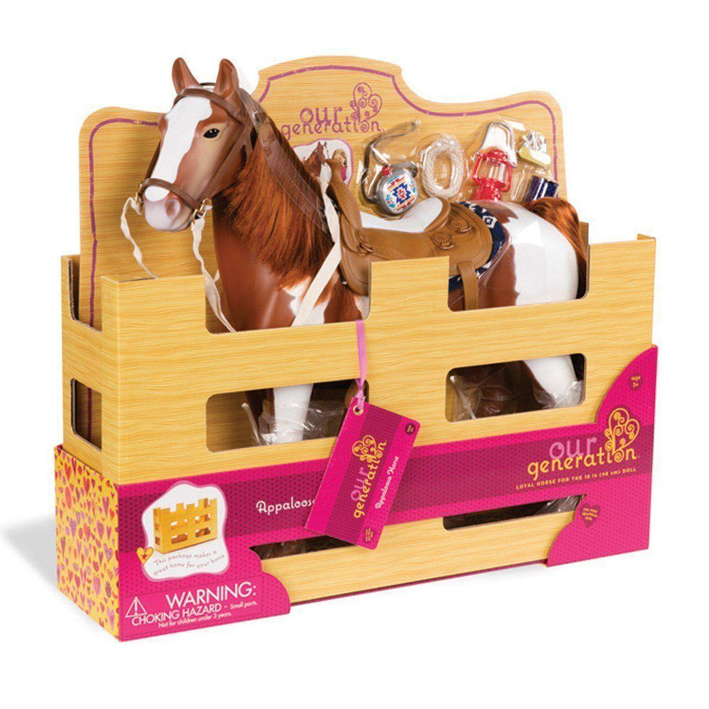 Our Generation BD38017 Pinto Toy Horse - TOYBOX
