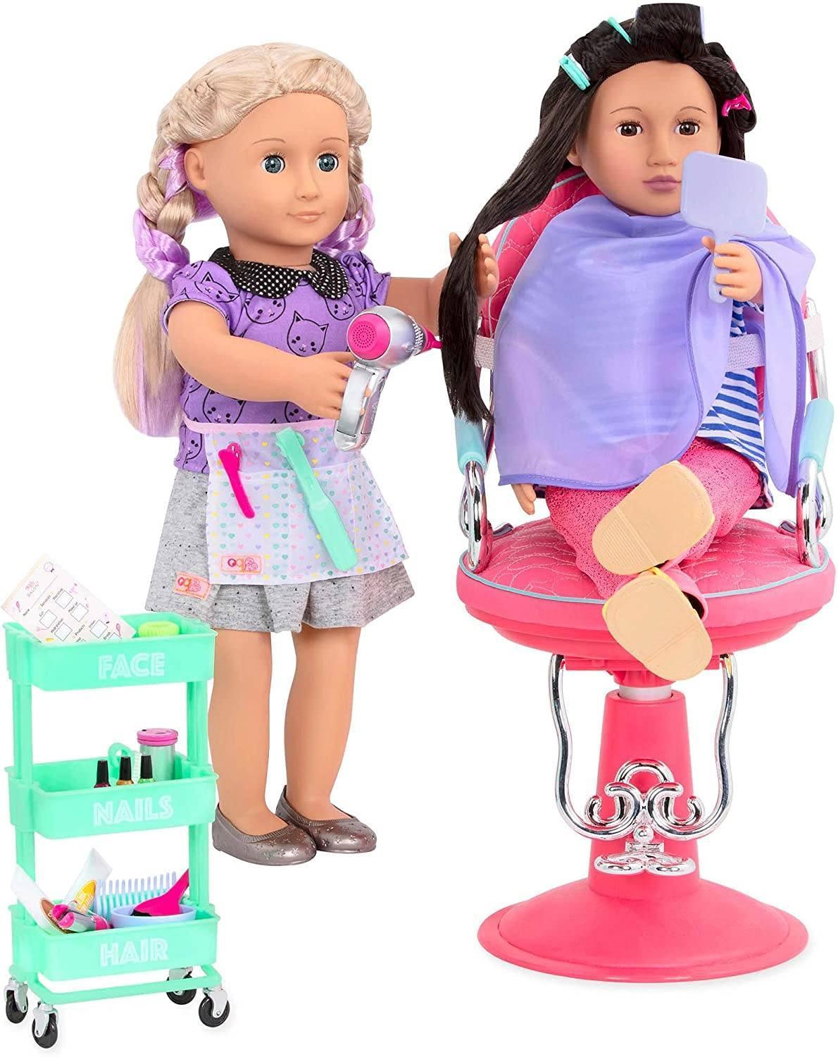 Our Generation Berry Nice Salon Set – Purple and Green – TOYBOX