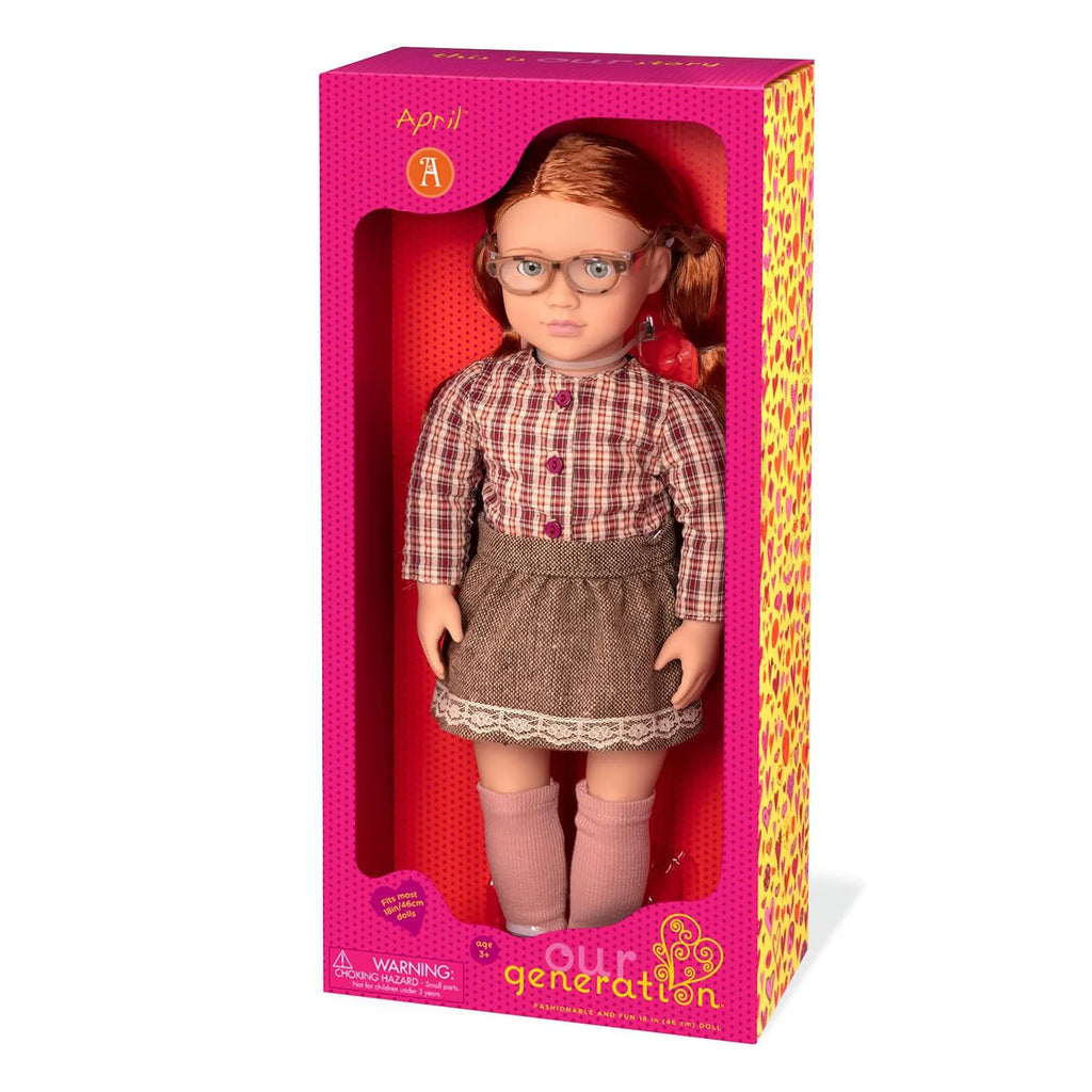 Our Generation Classic Doll 46cm - April - TOYBOX Toy Shop