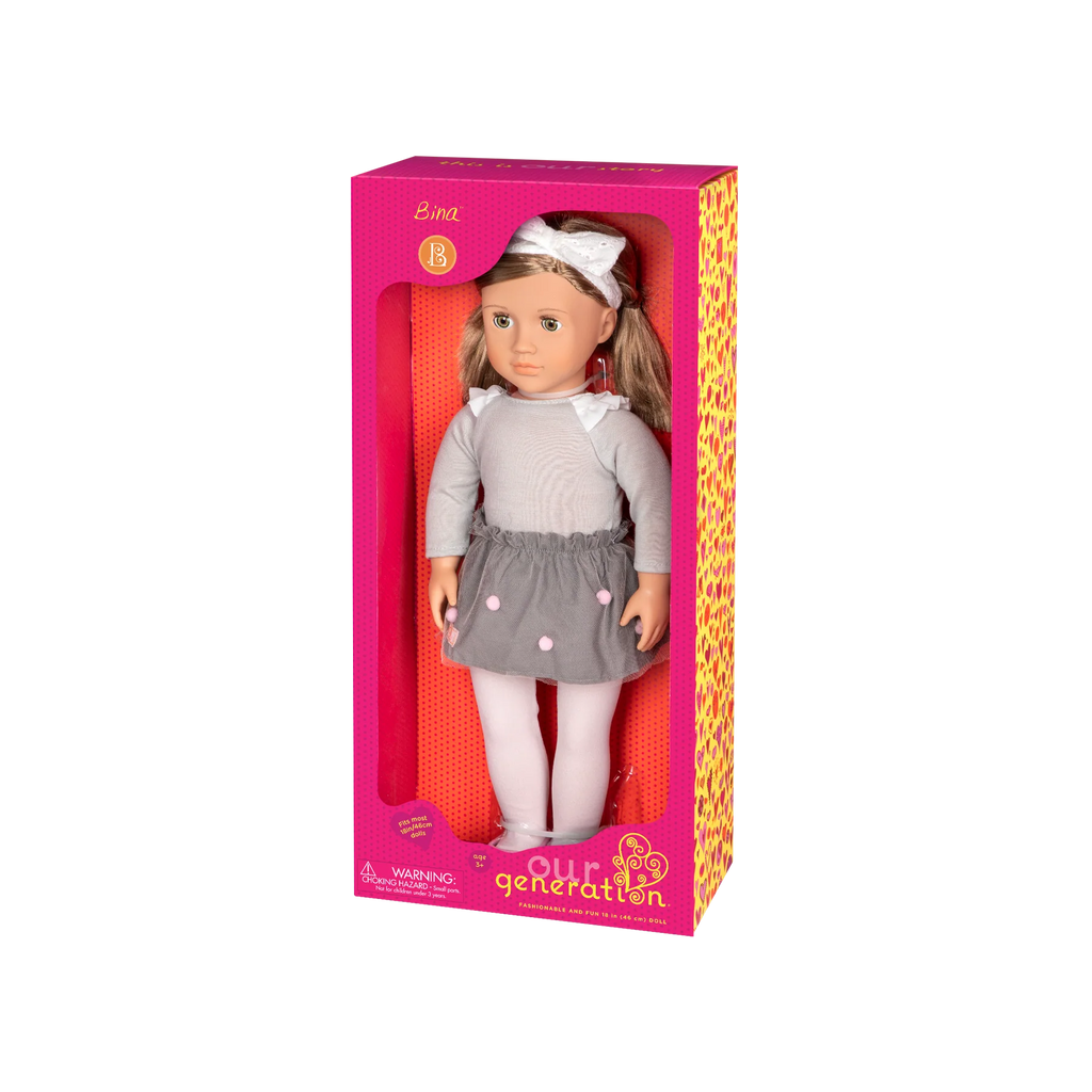 Our Generation Classic Doll 46cm - Bina - TOYBOX Toy Shop