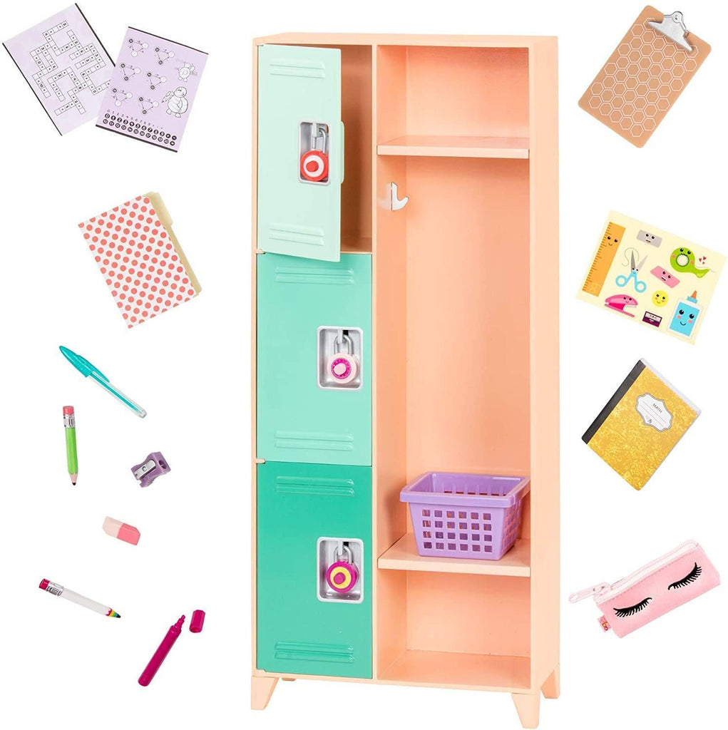 Our Generation Classroom Cool Locker Set - TOYBOX Toy Shop